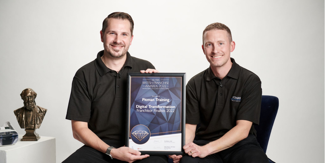 Paul Lewis and Mike Broad for Pitman Training shortlisted as part of the HSBC British Franchise Awards (BFA).